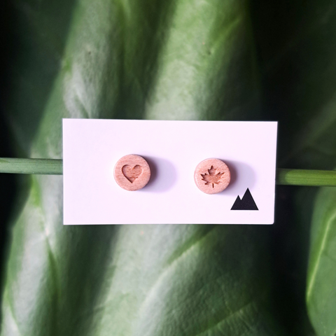 "Canadiana" - Maple Studs
