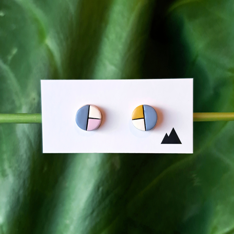 Hannah - Stormy Purple, Light Pink & Mustard
