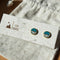 Colour Block - White Speckle & Teal
