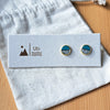 Colour Block - White Speckle & Teal