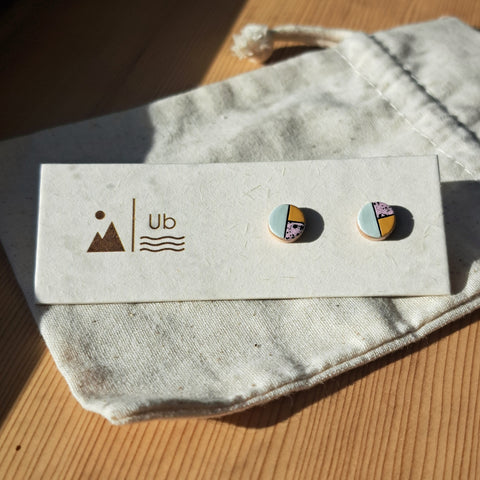 Hannah - Orange & Light Pink Speckle