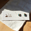 Small Colour Block Oval - Sage