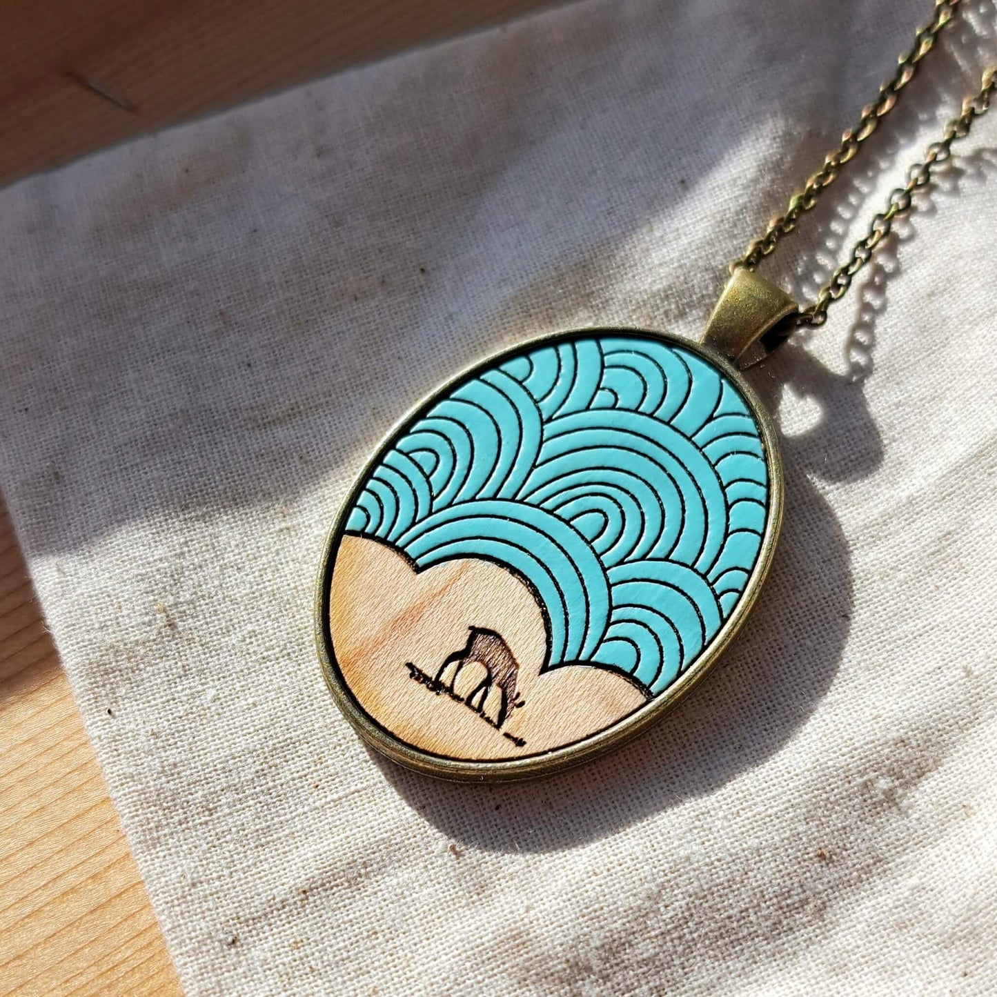 Geometric Deer - Mint