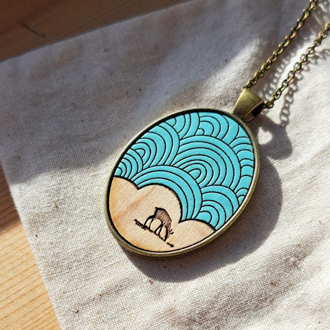 Geometric Deer - Mint