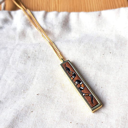 Serpent Necklace - Black (Sunset Back)