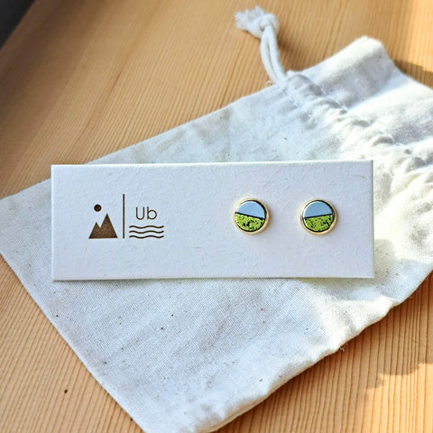 Colour Block - Light Blue & Lime Speckle