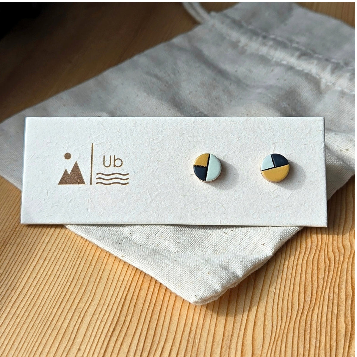 Hannah - Light Blue & Mustard