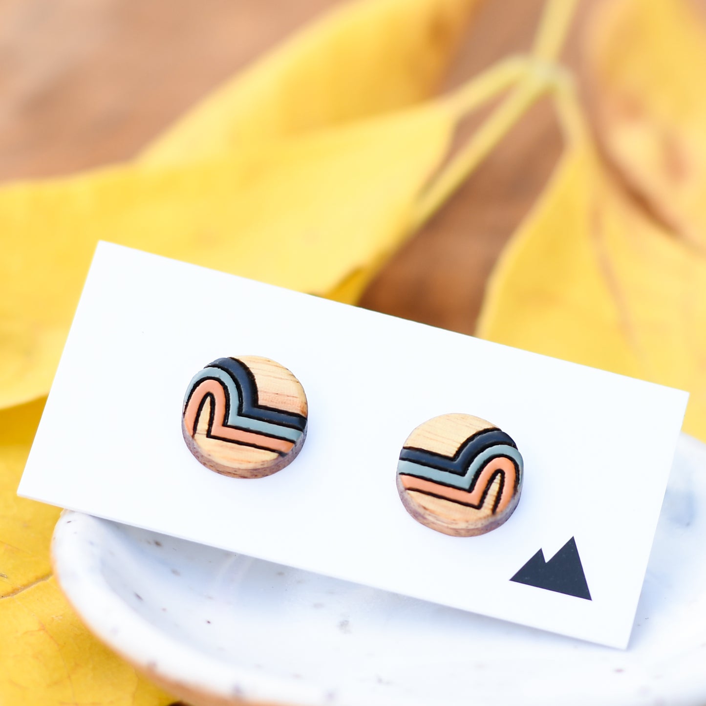 Lani - Canary Wood, Black & Burnt Orange