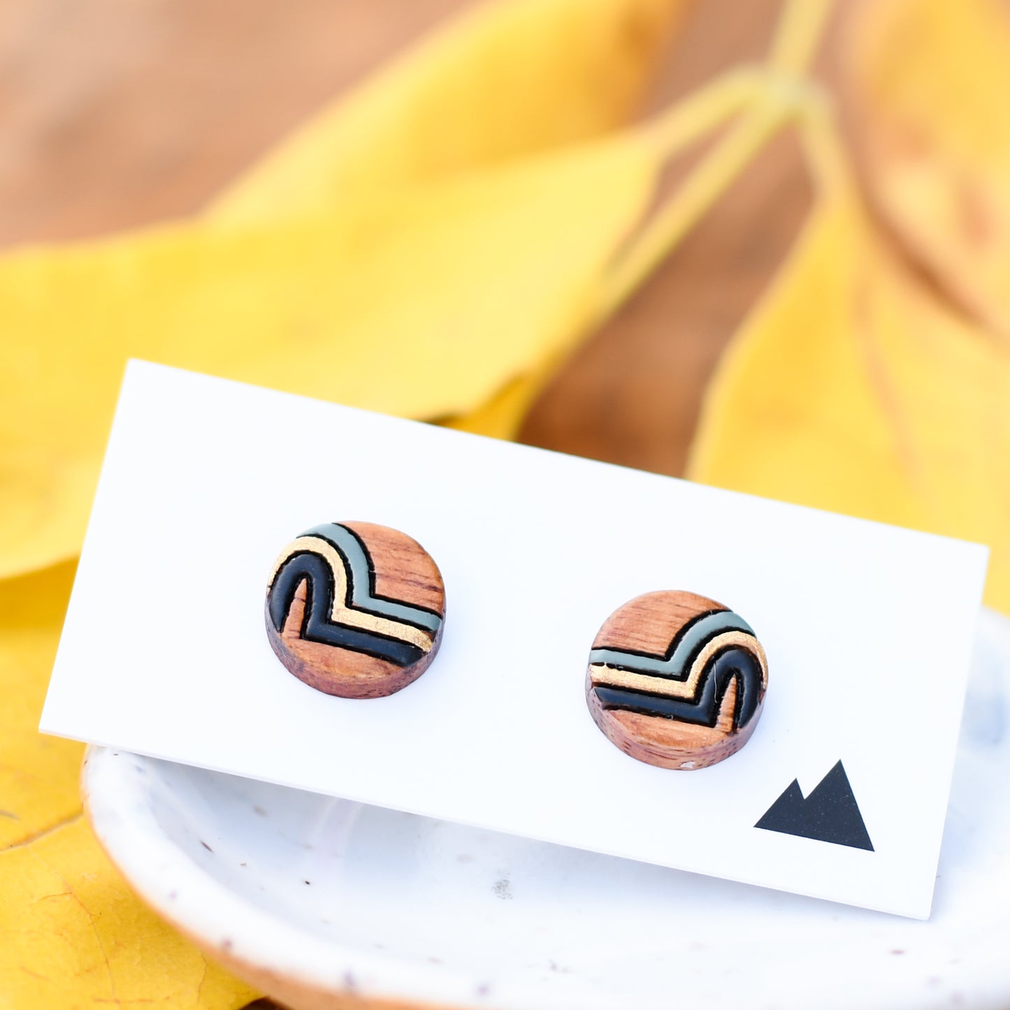 Lani - Stained Canary Wood, Black & Gold