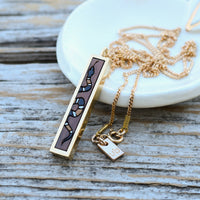 Serpent Necklace - Black (Landscape Back)