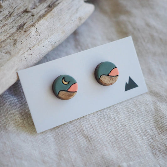 Moonrise Kingdom - Dark Sage & Coral